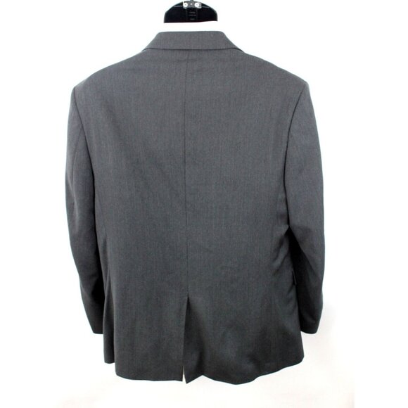 Banana Republic Men Jacket Blazer Sport Coat 2 Button Wool Canada Gray Sz 44 R - Picture 9 of 16